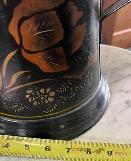 Tole Painted Water Pitcher Table Lamp <br><br>House

<br><br>

Removal: Sat (Nov 8) & Sun (Nov 9) 11-3pm, 56 Scotch Hill Rd., Cambridge NY 12816 