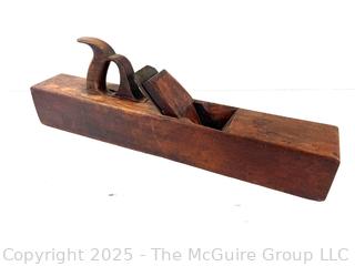 22" Long Flat Wood Smoothing Plane<br><br>Caitlin & Josh

<br><br>

Removal Options:<br><br> Sat (Nov 8) & Sun (Nov 9) 11-3pm, 56 Scotch Hill Rd., Cambridge NY 12816<br><br>

Sat (Nov 15) 12-2pm, TMG Warehouse, 2800 Juniper St., Fairfax, VA 22031<br><br>

Request Shipping (david@themcguiregroupllc.com)