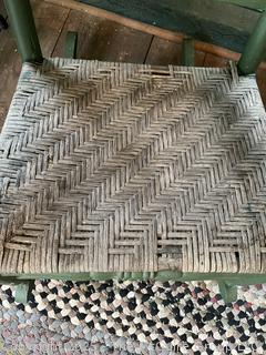 Slat Back Green Painted Porch Rocker<br><br>Rick & Jane

<br><br>

Removal Options:<br><br> Sat (Nov 8) & Sun (Nov 9) 11-3pm, 56 Scotch Hill Rd., Cambridge NY 12816<br><br>

  