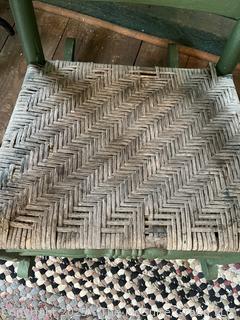 Slat Back Green Painted Porch Rocker<br><br>Rick & Jane

<br><br>

Removal Options:<br><br> Sat (Nov 8) & Sun (Nov 9) 11-3pm, 56 Scotch Hill Rd., Cambridge NY 12816<br><br>

  