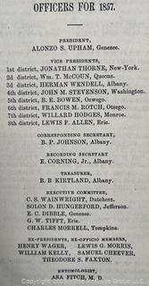 1856 Transactions of the New York State Agricultural Society Book. Illustrated<br><br>David & Katherine

<br><br>

Removal Options:<br><br> Sat (Nov 8) & Sun (Nov 9) 11-3pm, 56 Scotch Hill Rd., Cambridge NY 12816<br><br>

Sat (Nov 15) 12-2pm, TMG Warehouse, 2800 Juniper St., Fairfax, VA 22031<br><br>

Request Shipping (david@themcguiregroupllc.com) 