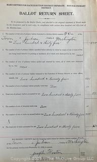 1929-1954 Town of Jackson NY Duplicate Election Summaries. See all Photos in the Gallery <br><br>Wendy Dan Hermione

<br><br>

Removal Options:<br><br> Sat (Nov 8) & Sun (Nov 9) 11-3pm, 56 Scotch Hill Rd., Cambridge NY 12816<br><br>

Sat (Nov 15) 12-2pm, TMG Warehouse, 2800 Juniper St., Fairfax, VA 22031<br><br>

Request Shipping (david@themcguiregroupllc.com)