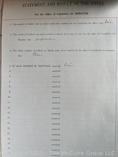 1929-1954 Town of Jackson NY Duplicate Election Summaries. See all Photos in the Gallery <br><br>Wendy Dan Hermione

<br><br>

Removal Options:<br><br> Sat (Nov 8) & Sun (Nov 9) 11-3pm, 56 Scotch Hill Rd., Cambridge NY 12816<br><br>

Sat (Nov 15) 12-2pm, TMG Warehouse, 2800 Juniper St., Fairfax, VA 22031<br><br>

Request Shipping (david@themcguiregroupllc.com)
