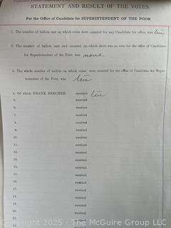 1929-1954 Town of Jackson NY Duplicate Election Summaries. See all Photos in the Gallery <br><br>Wendy Dan Hermione

<br><br>

Removal Options:<br><br> Sat (Nov 8) & Sun (Nov 9) 11-3pm, 56 Scotch Hill Rd., Cambridge NY 12816<br><br>

Sat (Nov 15) 12-2pm, TMG Warehouse, 2800 Juniper St., Fairfax, VA 22031<br><br>

Request Shipping (david@themcguiregroupllc.com)