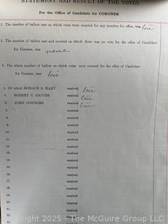 1929-1954 Town of Jackson NY Duplicate Election Summaries. See all Photos in the Gallery <br><br>Wendy Dan Hermione

<br><br>

Removal Options:<br><br> Sat (Nov 8) & Sun (Nov 9) 11-3pm, 56 Scotch Hill Rd., Cambridge NY 12816<br><br>

Sat (Nov 15) 12-2pm, TMG Warehouse, 2800 Juniper St., Fairfax, VA 22031<br><br>

Request Shipping (david@themcguiregroupllc.com)