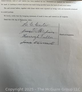 1929-1954 Town of Jackson NY Duplicate Election Summaries. See all Photos in the Gallery <br><br>Wendy Dan Hermione

<br><br>

Removal Options:<br><br> Sat (Nov 8) & Sun (Nov 9) 11-3pm, 56 Scotch Hill Rd., Cambridge NY 12816<br><br>

Sat (Nov 15) 12-2pm, TMG Warehouse, 2800 Juniper St., Fairfax, VA 22031<br><br>

Request Shipping (david@themcguiregroupllc.com)
