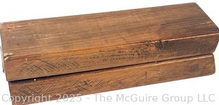Two (2) Hinged Blocks of Wood with 3/16ths Wide Trough to Hold Sheet Music in Place<br><br>David & Katherine

<br><br>

Removal Options:<br><br> Sat (Nov 8) & Sun (Nov 9) 11-3pm, 56 Scotch Hill Rd., Cambridge NY 12816<br><br>

Sat (Nov 15) 12-2pm, TMG Warehouse, 2800 Juniper St., Fairfax, VA 22031<br><br>

Request Shipping (david@themcguiregroupllc.com)<