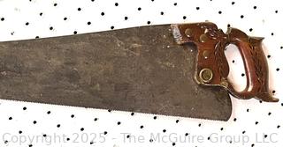 Eleven (11) Hand Saws Including Disston<br><br>Dylan & Erin

<br><br>

Removal Options:<br><br> Sat (Nov 8) & Sun (Nov 9) 11-3pm, 56 Scotch Hill Rd., Cambridge NY 12816<br><br>

Sat (Nov 15) 12-2pm, TMG Warehouse, 2800 Juniper St., Fairfax, VA 22031<br><br>

Request Shipping (david@themcguiregroupllc.com)