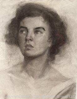 Framed Under Glass Charcoal on Paper Titled, "Dreaming Of Something More" Signed by Artist Jennie Mae McGuire. February 1916<br><br>David & Katherine

<br><br>

Removal Options:<br><br> Sat (Nov 8) & Sun (Nov 9) 11-3pm, 56 Scotch Hill Rd., Cambridge NY 12816<br><br>

Sat (Nov 15) 12-2pm, TMG Warehouse, 2800 Juniper St., Fairfax, VA 22031<br><br>

Request Shipping (david@themcguiregroupllc.com)