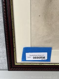 Framed Under Glass Charcoal on Paper Titled, "Dreaming Of Something More" Signed by Artist Jennie Mae McGuire. February 1916<br><br>David & Katherine

<br><br>

Removal Options:<br><br> Sat (Nov 8) & Sun (Nov 9) 11-3pm, 56 Scotch Hill Rd., Cambridge NY 12816<br><br>

Sat (Nov 15) 12-2pm, TMG Warehouse, 2800 Juniper St., Fairfax, VA 22031<br><br>

Request Shipping (david@themcguiregroupllc.com)