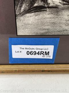 Framed Under Glass Charcoal Pencil on Paper Titled, "Cooking Together" by Artist Jennie Mae McGuire<br><br>Rick and Jane

<br><br>

Removal Options:<br><br> Sat (Nov 8) & Sun (Nov 9) 11-3pm, 56 Scotch Hill Rd., Cambridge NY 12816<br><br>

Sat (Nov 15) 12-2pm, TMG Warehouse, 2800 Juniper St., Fairfax, VA 22031<br><br>

Request Shipping (david@themcguiregroupllc.com)