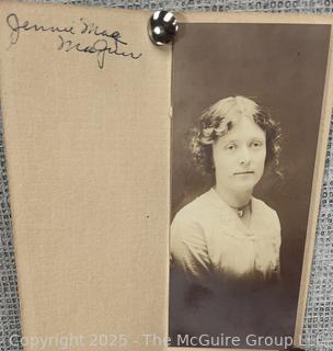 1940 Newspaper Clipping Featuring Artist Jennie Mae McGuire and Photo Portrait<br><br><br>David & Katherine

<br><br>

Removal Options:<br><br> Sat (Nov 8) & Sun (Nov 9) 11-3pm, 56 Scotch Hill Rd., Cambridge NY 12816<br><br>

Sat (Nov 15) 12-2pm, TMG Warehouse, 2800 Juniper St., Fairfax, VA 22031<br><br>

Request Shipping (david@themcguiregroupllc.com)