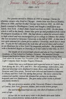 1940 Newspaper Clipping Featuring Artist Jennie Mae McGuire and Photo Portrait<br><br><br>David & Katherine

<br><br>

Removal Options:<br><br> Sat (Nov 8) & Sun (Nov 9) 11-3pm, 56 Scotch Hill Rd., Cambridge NY 12816<br><br>

Sat (Nov 15) 12-2pm, TMG Warehouse, 2800 Juniper St., Fairfax, VA 22031<br><br>

Request Shipping (david@themcguiregroupllc.com)