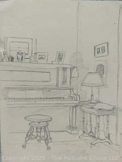 Unframed Watercolor Sketch Book Pages by Artist Jennie Mae McGuire<br><br>House

<br><br>

Removal Options:<br><br> Sat (Nov 8) & Sun (Nov 9) 11-3pm, 56 Scotch Hill Rd., Cambridge NY 12816<br><br>

Sat (Nov 15) 12-2pm, TMG Warehouse, 2800 Juniper St., Fairfax, VA 22031<br><br>

Request Shipping (david@themcguiregroupllc.com)