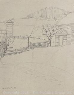 Unframed Watercolor Sketch Book Pages by Artist Jennie Mae McGuire<br><br>House

<br><br>

Removal Options:<br><br> Sat (Nov 8) & Sun (Nov 9) 11-3pm, 56 Scotch Hill Rd., Cambridge NY 12816<br><br>

Sat (Nov 15) 12-2pm, TMG Warehouse, 2800 Juniper St., Fairfax, VA 22031<br><br>

Request Shipping (david@themcguiregroupllc.com)