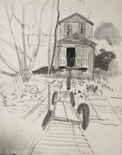 Unframed Watercolor Sketch Book Pages by Artist Jennie Mae McGuire<br><br>House

<br><br>

Removal Options:<br><br> Sat (Nov 8) & Sun (Nov 9) 11-3pm, 56 Scotch Hill Rd., Cambridge NY 12816<br><br>

Sat (Nov 15) 12-2pm, TMG Warehouse, 2800 Juniper St., Fairfax, VA 22031<br><br>

Request Shipping (david@themcguiregroupllc.com)