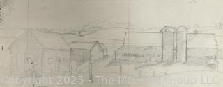 Three (3) Pencil On Paper Sketches Of Family Farm By Jennie Mae McGuire<br><br>Bonnie & Kent

<br><br>

Removal Options:<br><br> Sat (Nov 8) & Sun (Nov 9) 11-3pm, 56 Scotch Hill Rd., Cambridge NY 12816<br><br>

Sat (Nov 15) 12-2pm, TMG Warehouse, 2800 Juniper St., Fairfax, VA 22031<br><br>

Request Shipping (david@themcguiregroupllc.com)