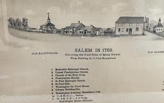 Framed Under Glass Print Depiction of Salem NY Circa 1789 by James Honeywood. Measures 25 x 37"<br><br>Wendy Dan Hermione

<br><br>

Removal Options:<br><br> Sat (Nov 8) & Sun (Nov 9) 11-3pm, 56 Scotch Hill Rd., Cambridge NY 12816<br><br>

Sat (Nov 15) 12-2pm, TMG Warehouse, 2800 Juniper St., Fairfax, VA 22031<br><br>

Request Shipping (david@themcguiregroupllc.com)