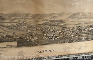 Framed Under Glass Print Depiction of Salem NY Circa 1789 by James Honeywood. Measures 25 x 37"<br><br>Wendy Dan Hermione

<br><br>

Removal Options:<br><br> Sat (Nov 8) & Sun (Nov 9) 11-3pm, 56 Scotch Hill Rd., Cambridge NY 12816<br><br>

Sat (Nov 15) 12-2pm, TMG Warehouse, 2800 Juniper St., Fairfax, VA 22031<br><br>

Request Shipping (david@themcguiregroupllc.com)