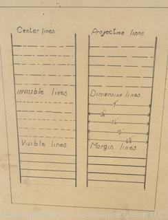 NO COMMERCIAL VALUE<br><br>Dad's High School Mechanical Drawing Class<br><br>Bonnie & Kent<br>

<br><br>

Removal Options:<br><br> Sat (Nov 8) & Sun (Nov 9) 11-3pm, 56 Scotch Hill Rd., Cambridge NY 12816<br><br>

Sat (Nov 15) 12-2pm, TMG Warehouse, 2800 Juniper St., Fairfax, VA 22031<br><br>

Request Shipping (david@themcguiregroupllc.com)
