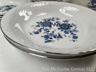 Set of Blue and White Enoch Wedgwood Tunstall Royal Ironstone Dinnerware and Transferware Plate<br><br>House<br><br>

<br><br>

Removal Options:<br><br> Sat (Nov 8) & Sun (Nov 9) 11-3pm, 56 Scotch Hill Rd., Cambridge NY 12816<br><br>

Sat (Nov 15) 12-2pm, TMG Warehouse, 2800 Juniper St., Fairfax, VA 22031<br><br>

Request Shipping (david@themcguiregroupllc.com)