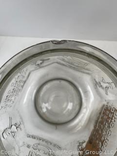 Planters Mr. Peanut Clear Glass Jar Pennant Salted Peanuts 5₵ w/ Top. 7"D x 12”Tall. Note Chip in Rim of Cover<br><br>House

<br><br>

Removal Options:<br><br> Sat (Nov 8) & Sun (Nov 9) 11-3pm, 56 Scotch Hill Rd., Cambridge NY 12816<br><br>

Sat (Nov 15) 12-2pm, TMG Warehouse, 2800 Juniper St., Fairfax, VA 22031<br><br>

Request Shipping (david@themcguiregroupllc.com) 