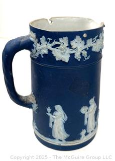Two (2) English Wedgwood Cobalt Blue Jasperware Jugs<br><br>Wendy Dan Hermione

<br><br>

Removal Options:<br><br> Sat (Nov 8) & Sun (Nov 9) 11-3pm, 56 Scotch Hill Rd., Cambridge NY 12816<br><br>

Sat (Nov 15) 12-2pm, TMG Warehouse, 2800 Juniper St., Fairfax, VA 22031<br><br>

Request Shipping (david@themcguiregroupllc.com)