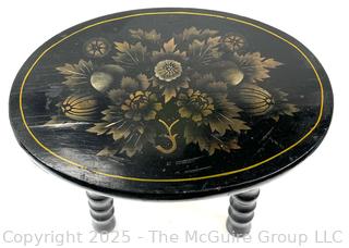 Stenciled Footstool<br><br>Caitlin & Josh

<br><br>

Removal Options:<br><br> Sat (Nov 8) & Sun (Nov 9) 11-3pm, 56 Scotch Hill Rd., Cambridge NY 12816<br><br>

Sat (Nov 15) 12-2pm, TMG Warehouse, 2800 Juniper St., Fairfax, VA 22031<br><br>

Request Shipping (david@themcguiregroupllc.com)