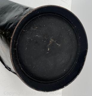 Stenciled Toleware Coal Bucket<br><br>House

<br><br>

Removal Options:<br><br> Sat (Nov 8) & Sun (Nov 9) 11-3pm, 56 Scotch Hill Rd., Cambridge NY 12816<br><br>

Sat (Nov 15) 12-2pm, TMG Warehouse, 2800 Juniper St., Fairfax, VA 22031<br><br>

Request Shipping (david@themcguiregroupllc.com)