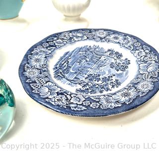 Group of Porcelain and Glassware Including Wedgwood and a Paperweight<br><br>Wendy Dan Hermione

<br><br>

Removal Options:<br><br> Sat (Nov 8) & Sun (Nov 9) 11-3pm, 56 Scotch Hill Rd., Cambridge NY 12816<br><br>

Sat (Nov 15) 12-2pm, TMG Warehouse, 2800 Juniper St., Fairfax, VA 22031<br><br>

Request Shipping (david@themcguiregroupllc.com)