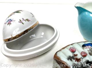 Group of Porcelain and Glassware Including Wedgwood and a Paperweight<br><br>Wendy Dan Hermione

<br><br>

Removal Options:<br><br> Sat (Nov 8) & Sun (Nov 9) 11-3pm, 56 Scotch Hill Rd., Cambridge NY 12816<br><br>

Sat (Nov 15) 12-2pm, TMG Warehouse, 2800 Juniper St., Fairfax, VA 22031<br><br>

Request Shipping (david@themcguiregroupllc.com)