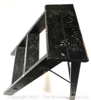 Stenciled Footstool<br><br>Ellie

<br><br>

Removal Options:<br><br> Sat (Nov 8) & Sun (Nov 9) 11-3pm, 56 Scotch Hill Rd., Cambridge NY 12816<br><br>

Sat (Nov 15) 12-2pm, TMG Warehouse, 2800 Juniper St., Fairfax, VA 22031<br><br>

Request Shipping (david@themcguiregroupllc.com)