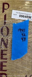 NO COMMERCIAL VALUE<br><br>Morrisville Yearbooks 1941, 42 and 43 FAMILY<br>

<br><br>

Removal Options:<br><br> Sat (Nov 8) & Sun (Nov 9) 11-3pm, 56 Scotch Hill Rd., Cambridge NY 12816<br><br>

Sat (Nov 15) 12-2pm, TMG Warehouse, 2800 Juniper St., Fairfax, VA 22031<br><br>

Request Shipping (david@themcguiregroupllc.com)