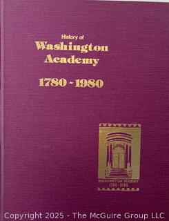 History of Washington Academy 1780-1980 Salem NY<br><br>Rick & Jane

<br><br>

Removal Options:<br><br> Sat (Nov 8) & Sun (Nov 9) 11-3pm, 56 Scotch Hill Rd., Cambridge NY 12816<br><br>

Sat (Nov 15) 12-2pm, TMG Warehouse, 2800 Juniper St., Fairfax, VA 22031<br><br>

Request Shipping (david@themcguiregroupllc.com)