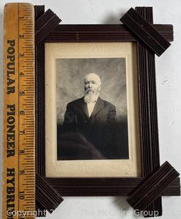 Photo Portrait of Man in Rustic Frame <br><br>Mick & Christina<br><br>

<br><br>

Removal Options:<br><br> Sat (Nov 8) & Sun (Nov 9) 11-3pm, 56 Scotch Hill Rd., Cambridge NY 12816<br><br>

Sat (Nov 15) 12-2pm, TMG Warehouse, 2800 Juniper St., Fairfax, VA 22031<br><br>

Request Shipping (david@themcguiregroupllc.com) 