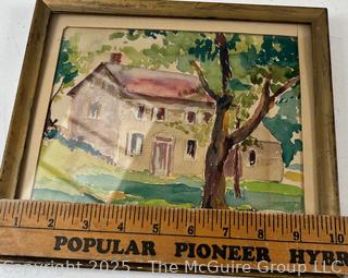 Framed Water Color Painting of First McGuire Homestead in America. Scotts Lake NY by Jennie Mae Bennett<br><br>David & Katherine

<br><br>

Removal Options:<br><br> Sat (Nov 8) & Sun (Nov 9) 11-3pm, 56 Scotch Hill Rd., Cambridge NY 12816<br><br>

Sat (Nov 15) 12-2pm, TMG Warehouse, 2800 Juniper St., Fairfax, VA 22031<br><br>

Request Shipping (david@themcguiregroupllc.com)