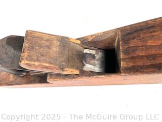 22"L Wooden #4 Smoothing Plane w/ Cast Steel <br><br>Caitlin & Josh

<br><br>

Removal Options:<br><br> Sat (Nov 8) & Sun (Nov 9) 11-3pm, 56 Scotch Hill Rd., Cambridge NY 12816<br><br>

Sat (Nov 15) 12-2pm, TMG Warehouse, 2800 Juniper St., Fairfax, VA 22031<br><br>

Request Shipping (david@themcguiregroupllc.com) 