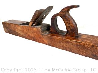 22"L Wooden #4 Smoothing Plane w/ Cast Steel <br><br>Caitlin & Josh

<br><br>

Removal Options:<br><br> Sat (Nov 8) & Sun (Nov 9) 11-3pm, 56 Scotch Hill Rd., Cambridge NY 12816<br><br>

Sat (Nov 15) 12-2pm, TMG Warehouse, 2800 Juniper St., Fairfax, VA 22031<br><br>

Request Shipping (david@themcguiregroupllc.com) 