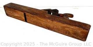 22"L Wooden #4 Smoothing Plane w/ Cast Steel <br><br>Caitlin & Josh

<br><br>

Removal Options:<br><br> Sat (Nov 8) & Sun (Nov 9) 11-3pm, 56 Scotch Hill Rd., Cambridge NY 12816<br><br>

Sat (Nov 15) 12-2pm, TMG Warehouse, 2800 Juniper St., Fairfax, VA 22031<br><br>

Request Shipping (david@themcguiregroupllc.com) 