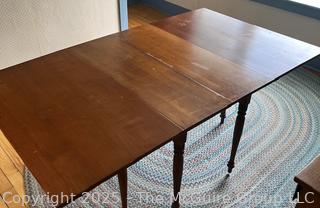 Maple Drop Leaf Table. Hawley Furniture Co. Measures 42W x 73"L <br><br>House

<br><br>

Removal Options:<br><br> Sat (Nov 8) & Sun (Nov 9) 11-3pm, 56 Scotch Hill Rd., Cambridge NY 12816<br><br>

Sat (Nov 15) 12-2pm, TMG Warehouse, 2800 Juniper St., Fairfax, VA 22031<br><br>

Request Shipping (david@themcguiregroupllc.com)