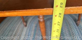 Maple Drop Leaf Table. Hawley Furniture Co. Measures 42W x 73"L <br><br>House

<br><br>

Removal Options:<br><br> Sat (Nov 8) & Sun (Nov 9) 11-3pm, 56 Scotch Hill Rd., Cambridge NY 12816<br><br>

Sat (Nov 15) 12-2pm, TMG Warehouse, 2800 Juniper St., Fairfax, VA 22031<br><br>

Request Shipping (david@themcguiregroupllc.com)