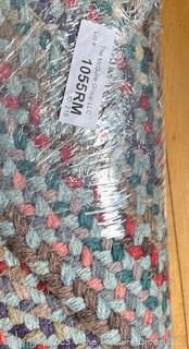Braided Rug. Measures 86 x 110" <br><br>House

<br><br>

Removal Options:<br><br> Sat (Nov 8) & Sun (Nov 9) 11-3pm, 56 Scotch Hill Rd., Cambridge NY 12816<br><br>

Sat (Nov 15) 12-2pm, TMG Warehouse, 2800 Juniper St., Fairfax, VA 22031<br><br>

Request Shipping (david@themcguiregroupllc.com)