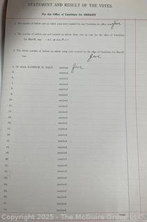 Town of Jackson NY 17 x 18 x 26 Galvanized Election Box and Duplicate Records Circa 1910-20.  See All the Photos in the Gallery<br><br>Distribute Individual Pages w/ "William J. McGuire" Signature

<br><br>

Removal Options:<br><br> Sat (Nov 8) & Sun (Nov 9) 11-3pm, 56 Scotch Hill Rd., Cambridge NY 12816<br><br>

Sat (Nov 15) 12-2pm, TMG Warehouse, 2800 Juniper St., Fairfax, VA 22031<br><br>

Request Shipping (david@themcguiregroupllc.com)