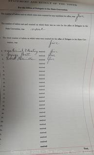 Town of Jackson NY 17 x 18 x 26 Galvanized Election Box and Duplicate Records Circa 1910-20.  See All the Photos in the Gallery<br><br>Distribute Individual Pages w/ "William J. McGuire" Signature

<br><br>

Removal Options:<br><br> Sat (Nov 8) & Sun (Nov 9) 11-3pm, 56 Scotch Hill Rd., Cambridge NY 12816<br><br>

Sat (Nov 15) 12-2pm, TMG Warehouse, 2800 Juniper St., Fairfax, VA 22031<br><br>

Request Shipping (david@themcguiregroupllc.com)