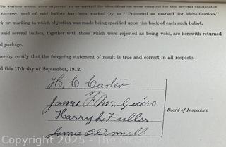Town of Jackson NY 17 x 18 x 26 Galvanized Election Box and Duplicate Records Circa 1910-20.  See All the Photos in the Gallery<br><br>Distribute Individual Pages w/ "William J. McGuire" Signature

<br><br>

Removal Options:<br><br> Sat (Nov 8) & Sun (Nov 9) 11-3pm, 56 Scotch Hill Rd., Cambridge NY 12816<br><br>

Sat (Nov 15) 12-2pm, TMG Warehouse, 2800 Juniper St., Fairfax, VA 22031<br><br>

Request Shipping (david@themcguiregroupllc.com)