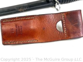 Swiss M1957 Bayonet w/ Sheath and Leather Belt Holster<br><br>Wendy Dan Hermione

<br><br>

Removal Options:<br><br> Sat (Nov 8) & Sun (Nov 9) 11-3pm, 56 Scotch Hill Rd., Cambridge NY 12816<br><br>

Sat (Nov 15) 12-2pm, TMG Warehouse, 2800 Juniper St., Fairfax, VA 22031<br><br>

Request Shipping (david@themcguiregroupllc.com)