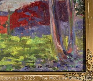 Giltwood Framed Oil of Barn Signed by Artist Jennie Mae McGuire<br><br>Wendy Dan Hermione

<br><br>

Removal Options:<br><br> Sat (Nov 8) & Sun (Nov 9) 11-3pm, 56 Scotch Hill Rd., Cambridge NY 12816<br><br>

Sat (Nov 15) 12-2pm, TMG Warehouse, 2800 Juniper St., Fairfax, VA 22031<br><br>

Request Shipping (david@themcguiregroupllc.com)
