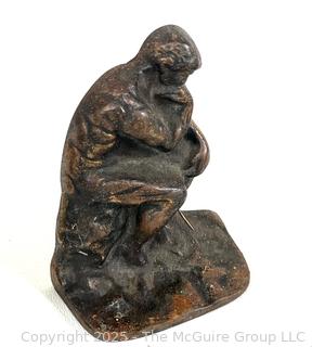 Group Including Slate Heart Welcome Sign, Brass Binoculars, Thinker Figurine Etc. <br><br>Wendy Dan Hermione

<br><br>

Removal Options:<br><br> Sat (Nov 8) & Sun (Nov 9) 11-3pm, 56 Scotch Hill Rd., Cambridge NY 12816<br><br>

Sat (Nov 15) 12-2pm, TMG Warehouse, 2800 Juniper St., Fairfax, VA 22031<br><br>

Request Shipping (david@themcguiregroupllc.com)
