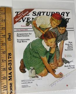 2000 Special Edition Saturday Evening Post of Girl Marble Champion by Norman Rockwell Signed by Ruth Skellie <br><br>Ellie

<br><br>

Removal Options:<br><br> Sat (Nov 8) & Sun (Nov 9) 11-3pm, 56 Scotch Hill Rd., Cambridge NY 12816<br><br>

Sat (Nov 15) 12-2pm, TMG Warehouse, 2800 Juniper St., Fairfax, VA 22031<br><br>

Request Shipping (david@themcguiregroupllc.com)