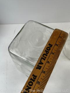 Two (2) Glass Canisters and Wedgwood Patrician Torbay Pattern Creamer<br><br>Wendy

<br><br>

Removal Options:<br><br> Sat (Nov 8) & Sun (Nov 9) 11-3pm, 56 Scotch Hill Rd., Cambridge NY 12816<br><br>

Sat (Nov 15) 12-2pm, TMG Warehouse, 2800 Juniper St., Fairfax, VA 22031<br><br>

Request Shipping (david@themcguiregroupllc.com)